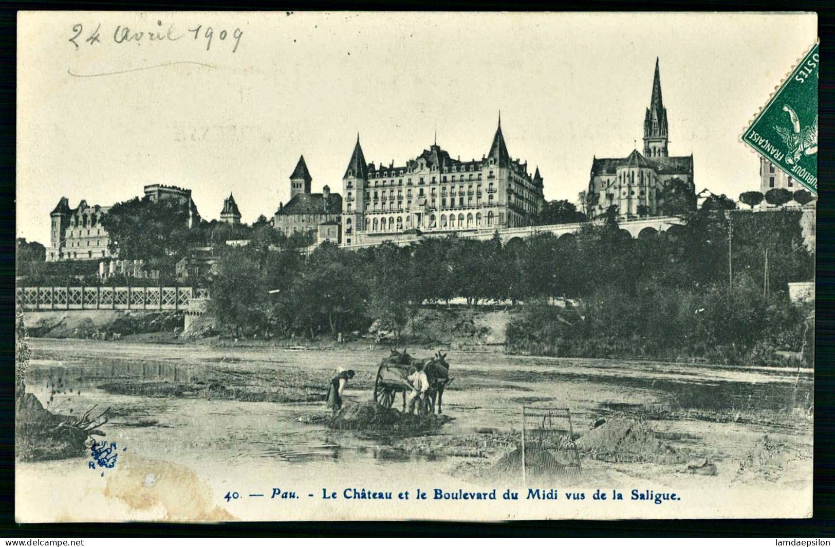 A69  FRANCE CPA PAU - LE CHATEAU ET LE BOULEVARD DU MIDI - Sammlungen & Sammellose