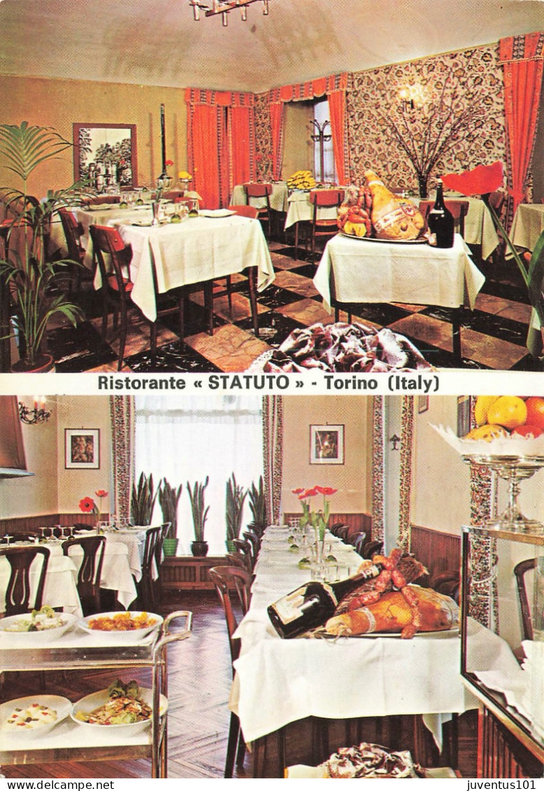 CPSM Torino-Ristorante Statuto-Timbre   L2771 - Bares, Hoteles Y Restaurantes