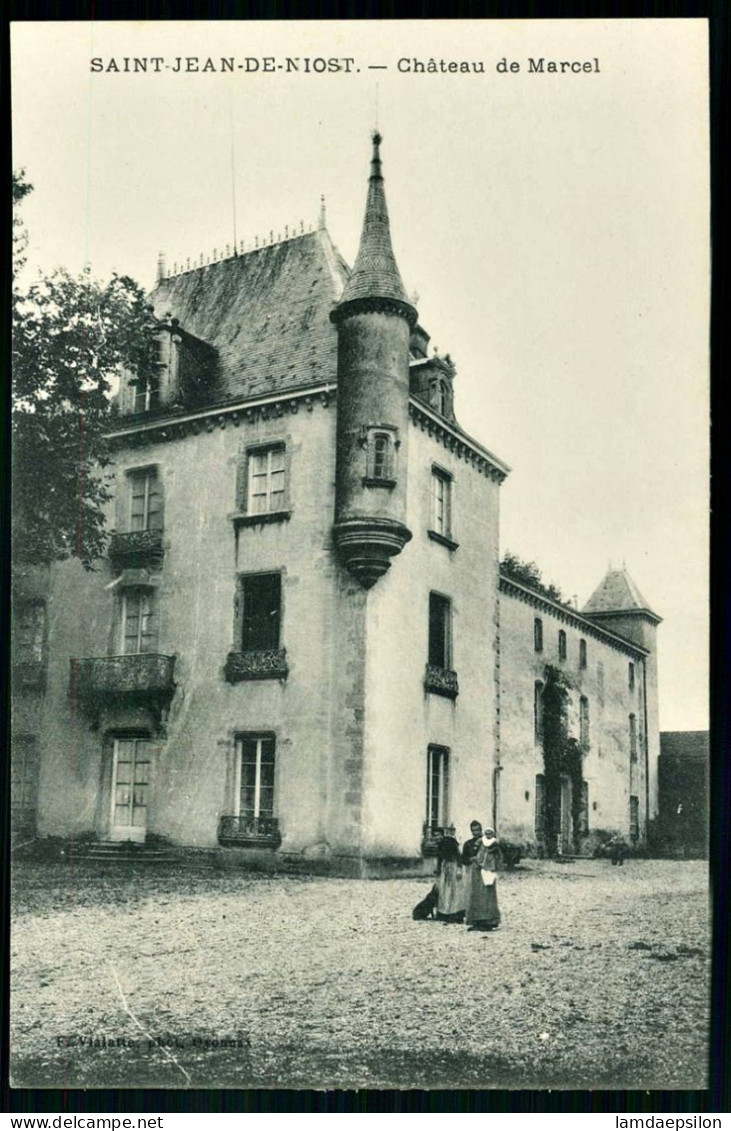 A69  FRANCE CPA SAINT JEAN DE NIOST - CHATEAU DE MARCEL - Verzamelingen & Kavels