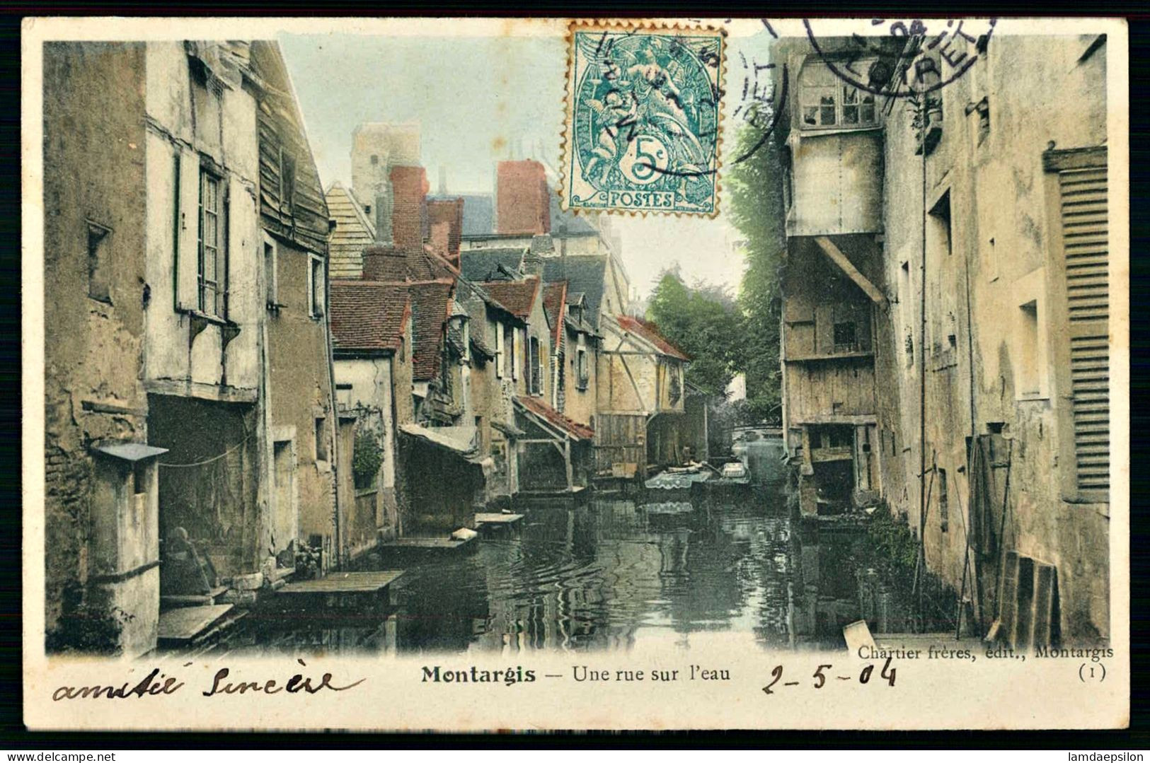 A69  FRANCE CPA MONTARGIS - UNE RUE SUR L' EAU - Colecciones Y Lotes