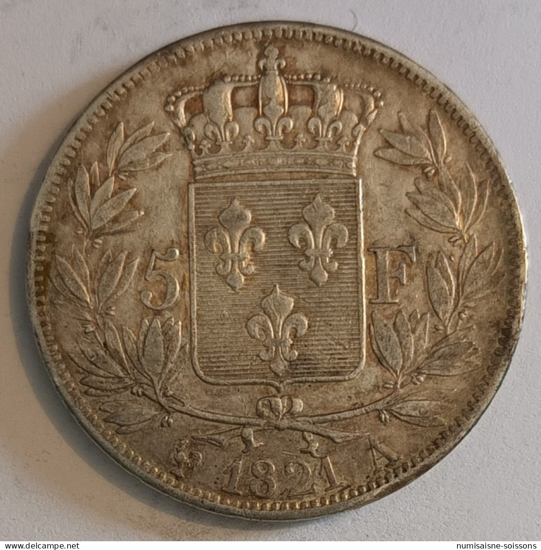 GADOURY 614 - 5 FRANCS 1821 A - Paris - TYPE LOUIS XVIII - KM 711 - 090095 - TB/TTB - 5 Francs