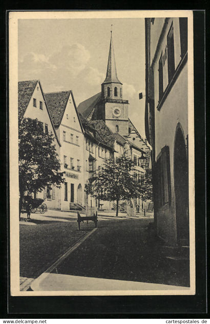 AK Kulmbach, Strassenpartie Mit St. Petrikirche  - Kulmbach