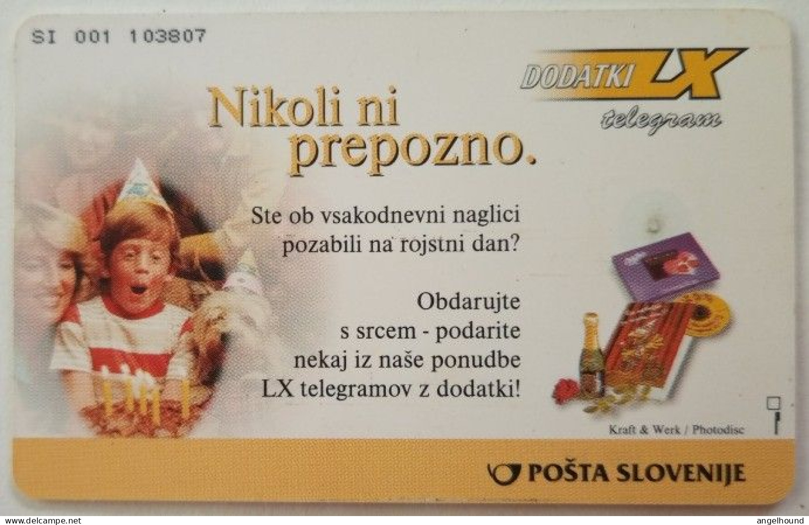 Slovenia 50 Units Chip Card - Venera / Nikoni  Ni Prepozno - Slovénie