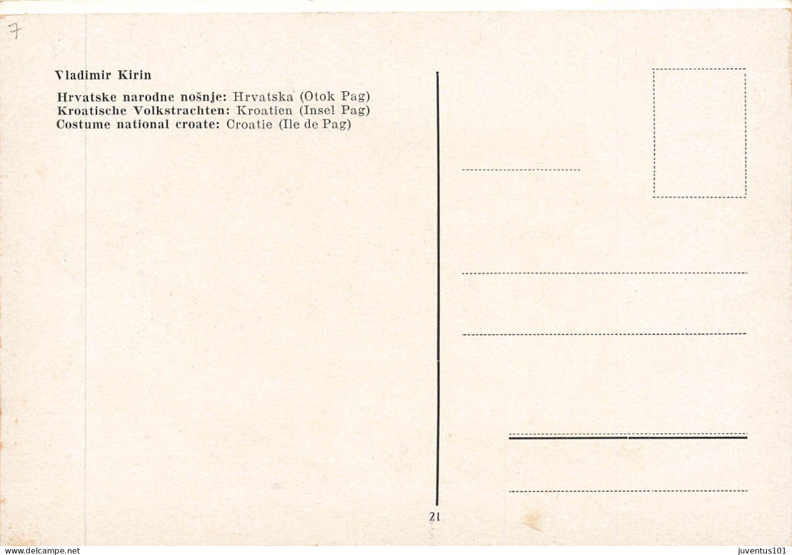 CPSM Costume Croate-Vladimir Kirin-Bosnie      L2773 - Bosnie-Herzegovine