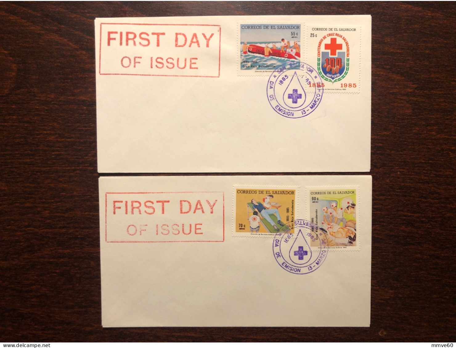 SALVADOR FDC COVER 1985 YEAR RED CROSS HEALTH MEDICINE STAMPS - El Salvador