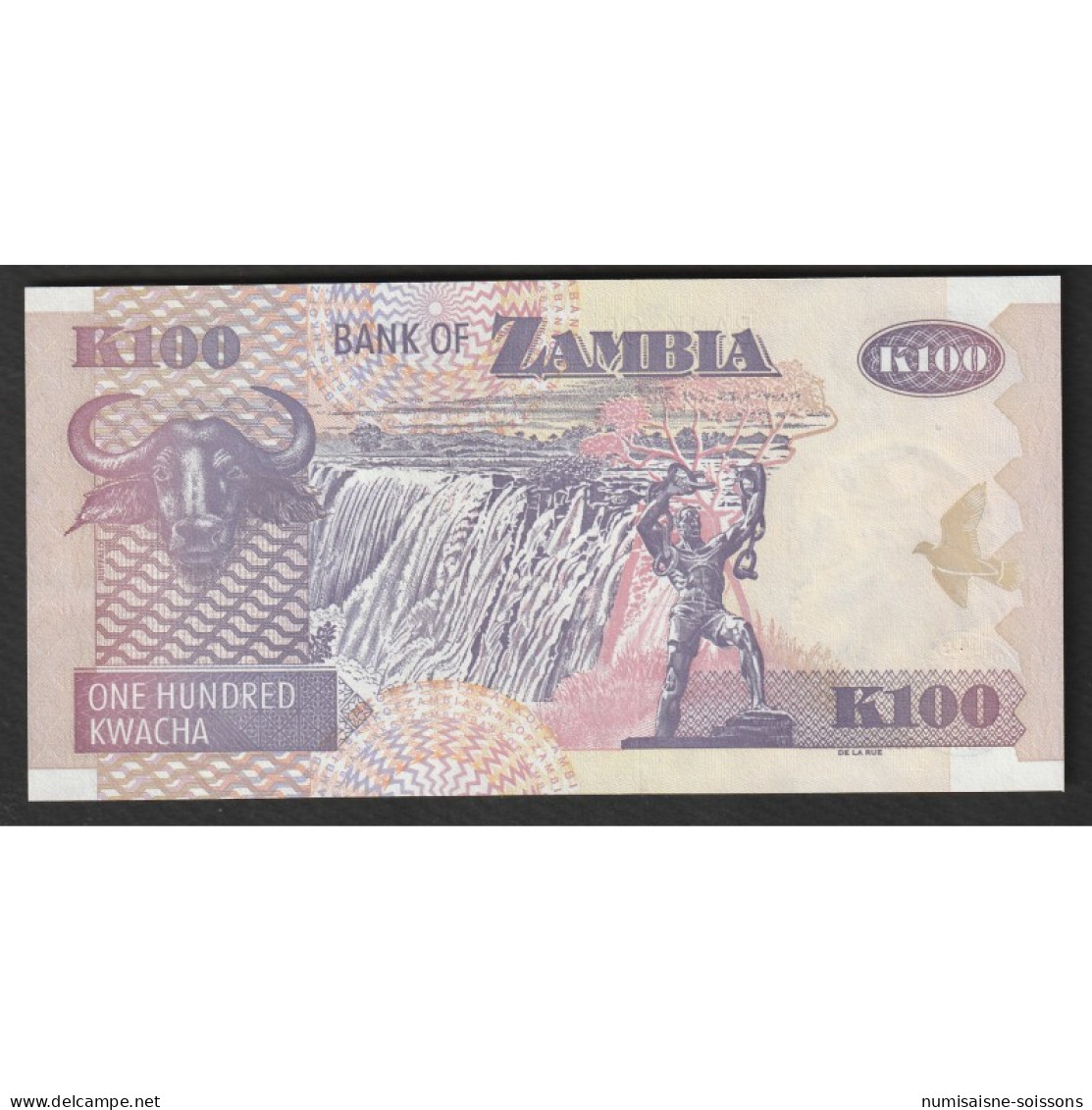 ZAMBIE - PICK 38 G - 100  KWACHA - 2008 - Zambie