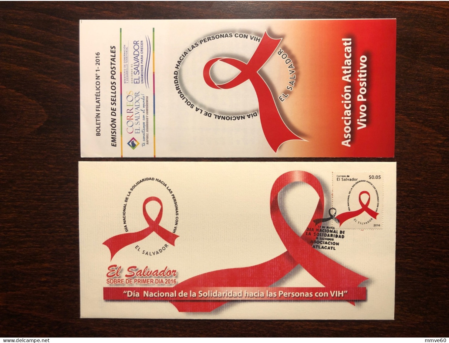 SALVADOR FDC COVER 2016 YEAR AIDS SIDA HEALTH MEDICINE STAMPS - El Salvador