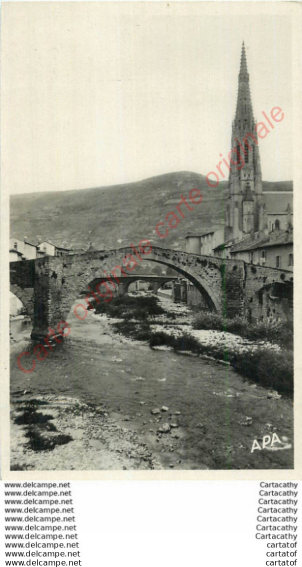 12.  SAINT AFFRIQUE .  Le Pont Romain Et Le Clocher .  L'Aveyron Illustré . - Saint Affrique