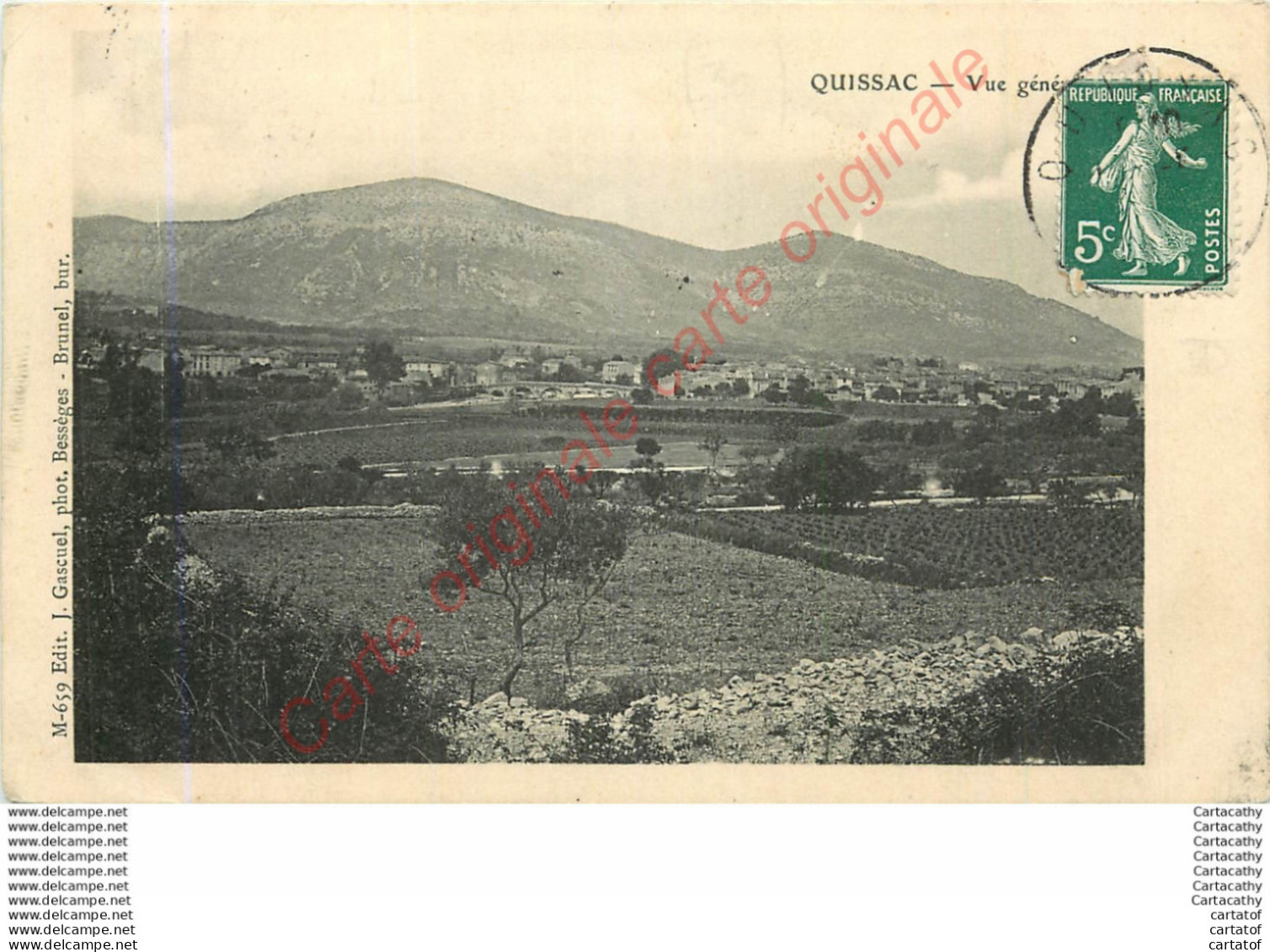 30.  QUISSAC .  Vue Générale . - Quissac