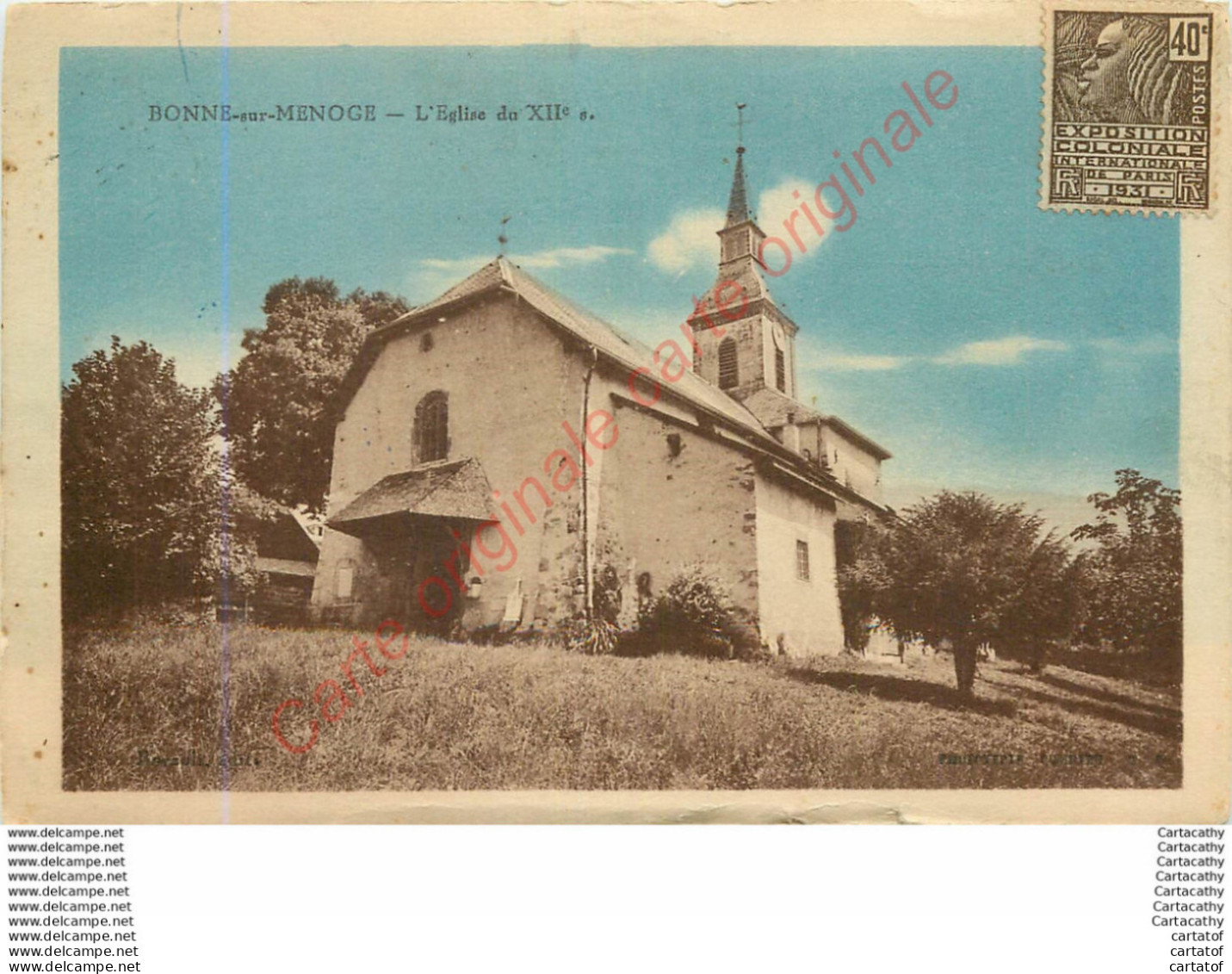 74.  BONNE SUR MENOGE . L'Eglise . - Bonne