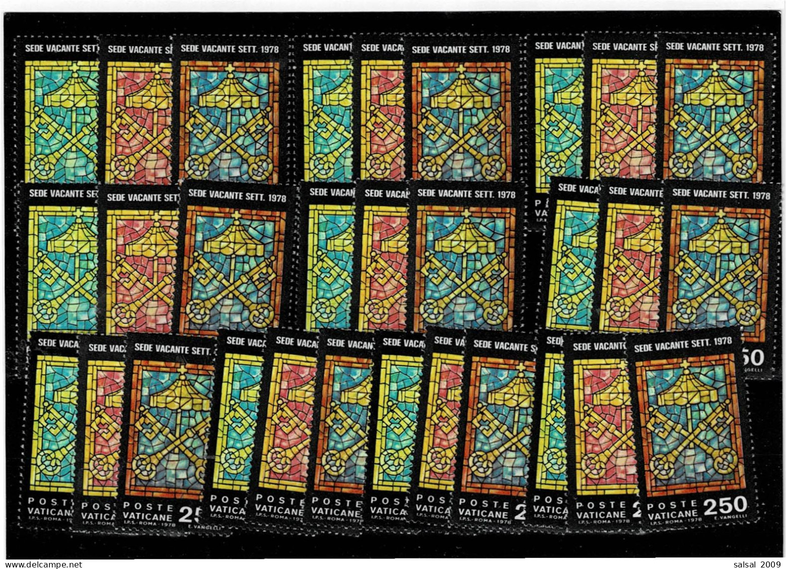 VATICANO ,"2-a Sede Vacante 1978" ,10 Serie Complete MNH ,qualita Ottima - Neufs