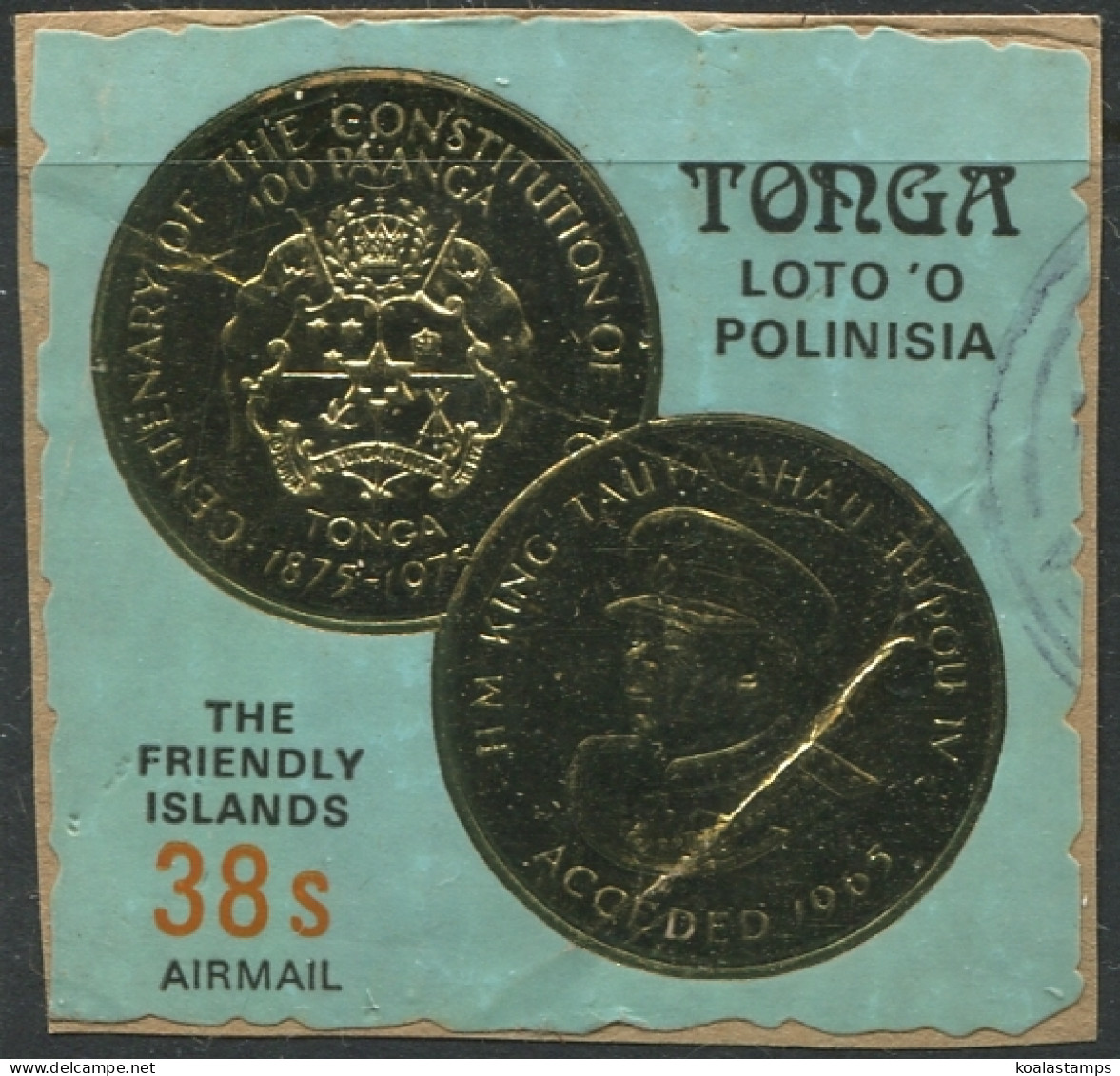 Tonga 1975 SG556 38s Centenary Of Tongan Constitution FU - Tonga (1970-...)