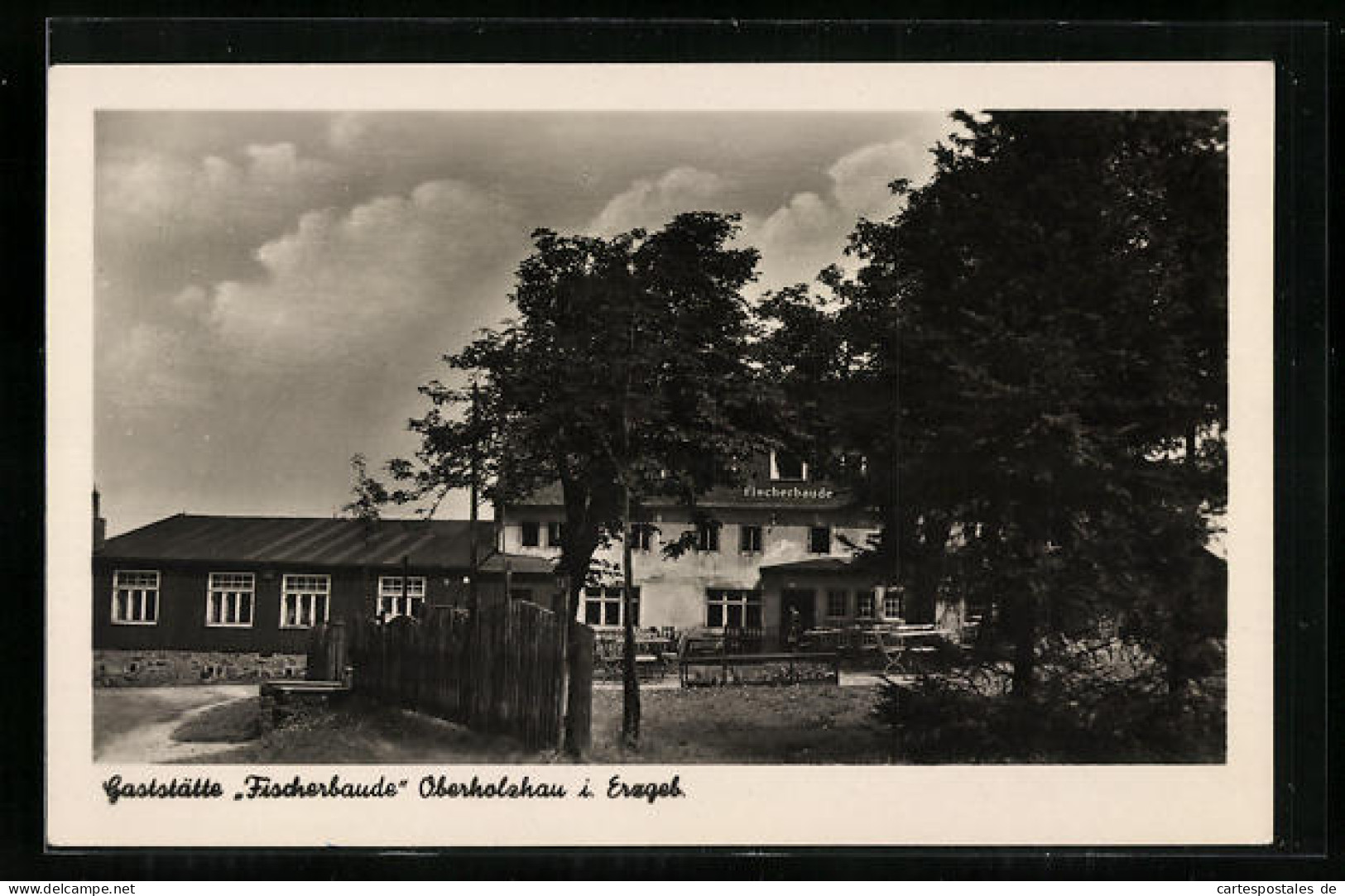 AK Oberholzhau I. Erzgeb., Gasthaus Fischerbaude  - Oberholzhau (Erzgeb.)