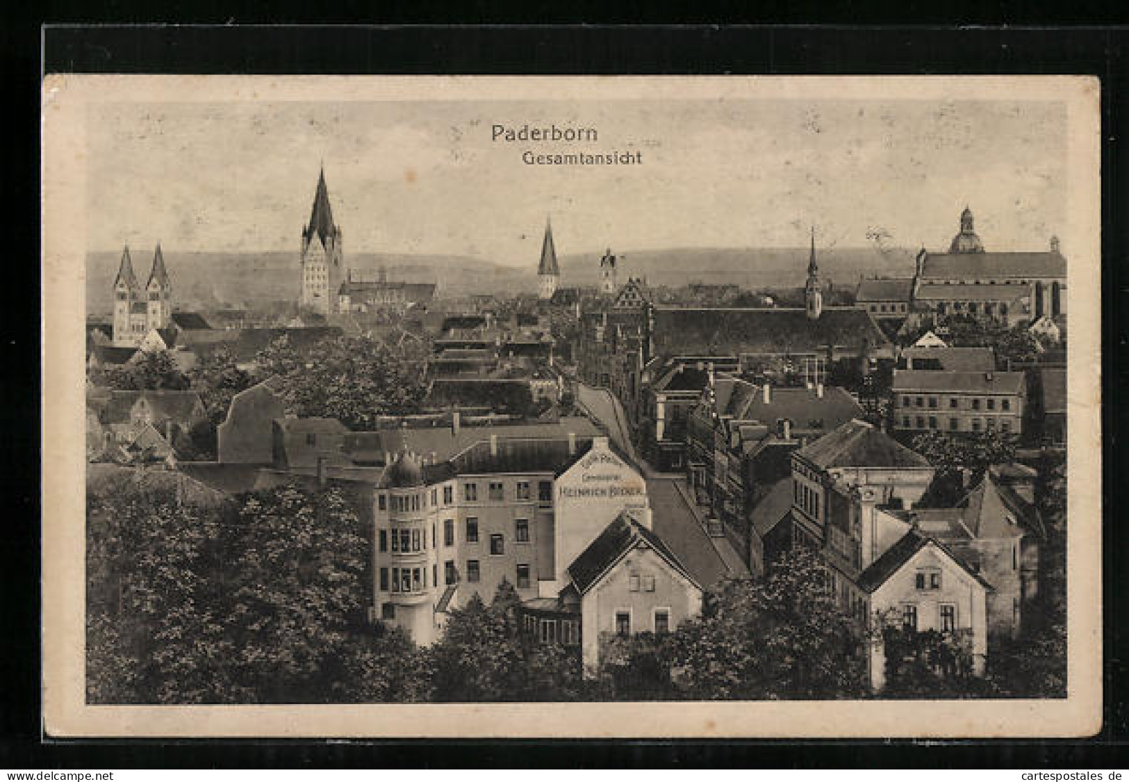 AK Paderborn, Ortsansicht Mit Dächerlandschaft  - Paderborn