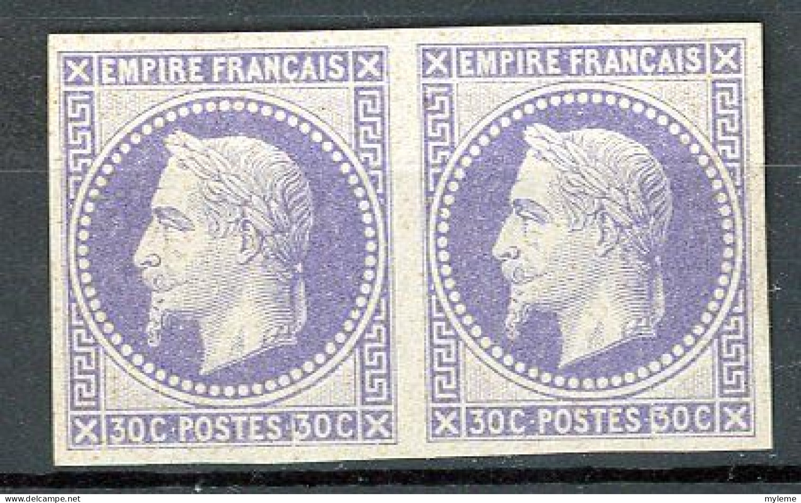 BA-17 France Essai De Couleur Du N° 30 NSG Cote 50 Euros. Très Sympa. A Saisir !! - 1863-1870 Napoleon III Gelauwerd