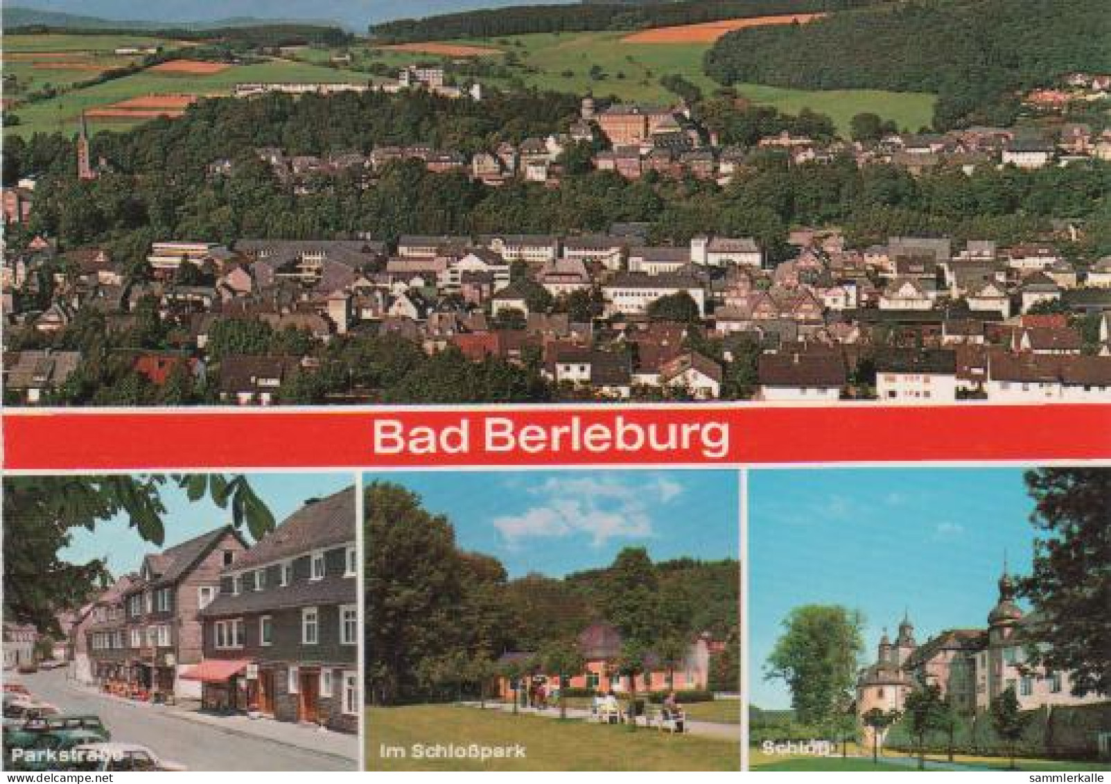 1264 - Bad Berleburg - Ansicht, Parkstrasse, Im Schlosspark, Schloss - 1985 - Bad Berleburg