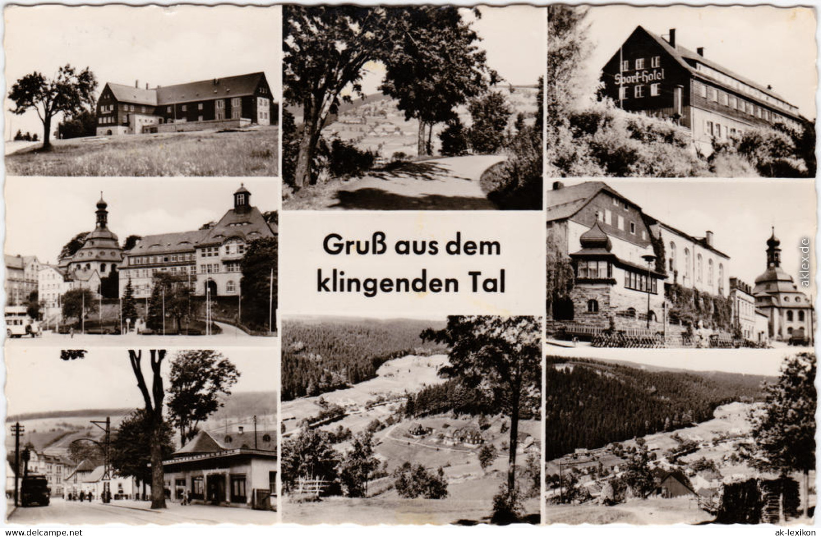 Klingenthal Klingenthal Aschberg Mehrbild  Foto Ansichtskarte Erzgebirge 1958 - Klingenthal