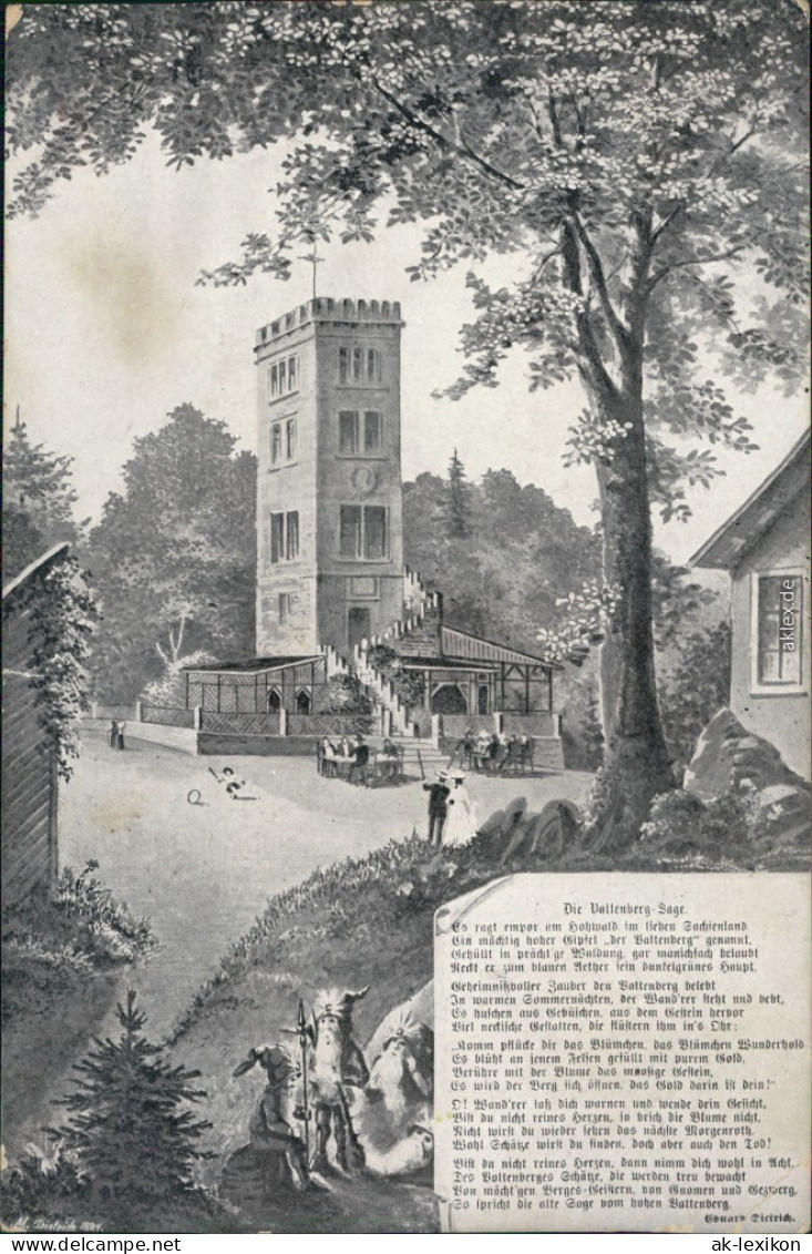 Neukirch (Lausitz) Oberneukirch | Wjazo&#324;ca  Valtenberg-Gasthaus 1910 - Neukirch (Lausitz)