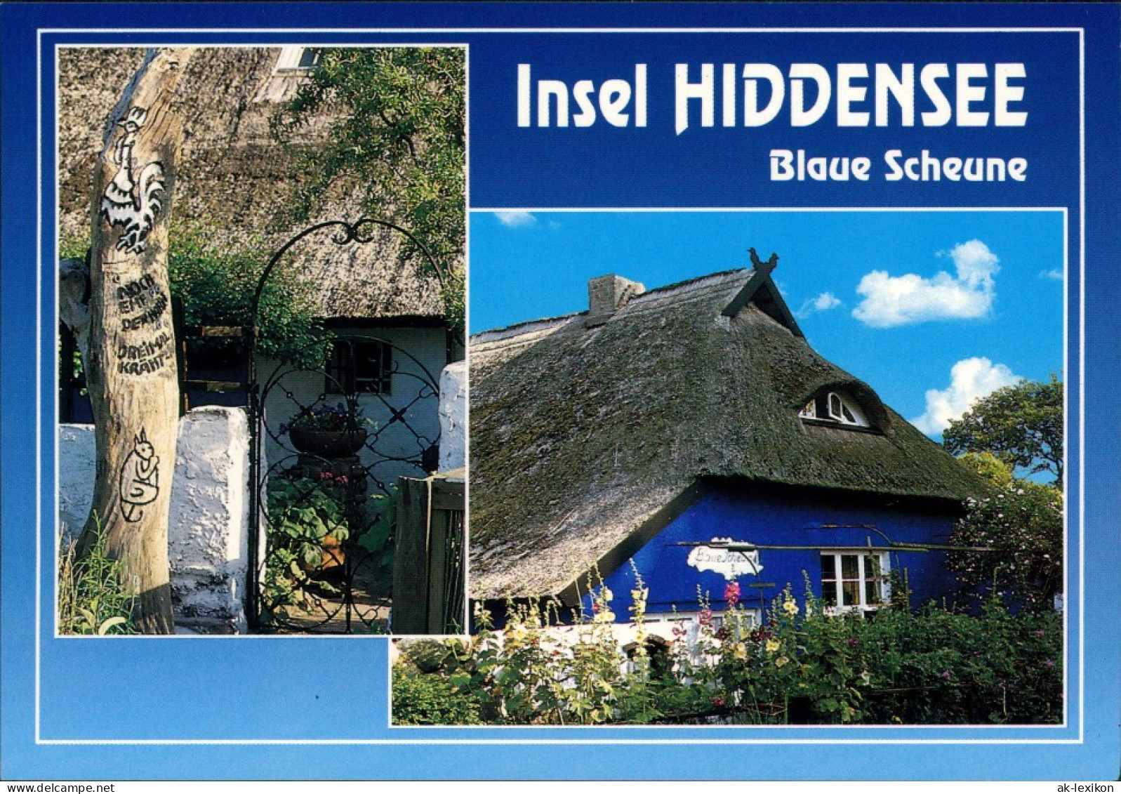 Insel Hiddensee-Hiddensee Hiddensjö, Hiddensöe Blaue Scheune 1995 - Hiddensee