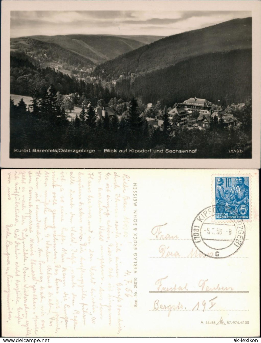 Bärenfels (Erzgebirge)-Altenberg (Erzgebirge) Blick Auf Kaiserhof 1936 - Altenberg