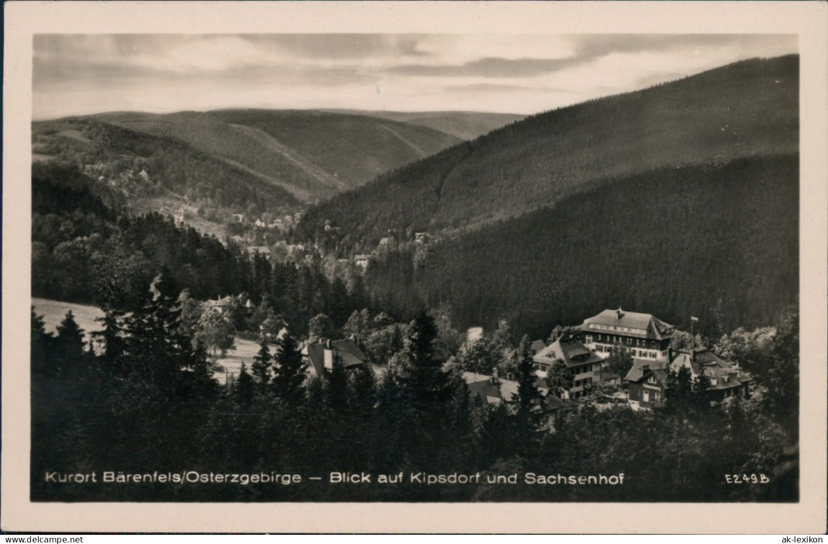 Bärenfels (Erzgebirge)-Altenberg (Erzgebirge) Blick Auf Kaiserhof 1936 - Altenberg