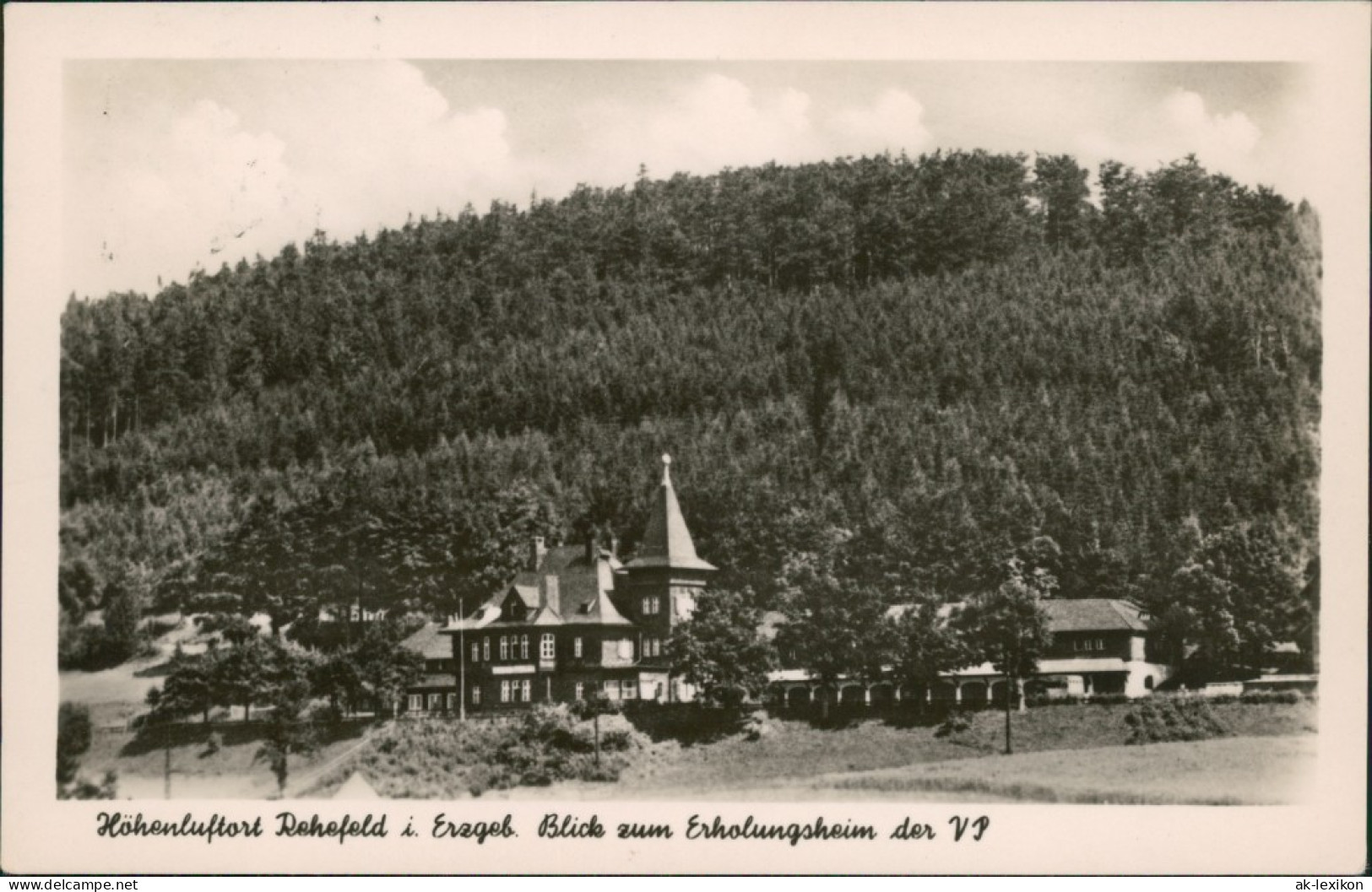 Ansichtskarte Rehefeld-Altenberg (Erzgebirge) FDGB Erholungsheim Der VP 1957 - Rehefeld