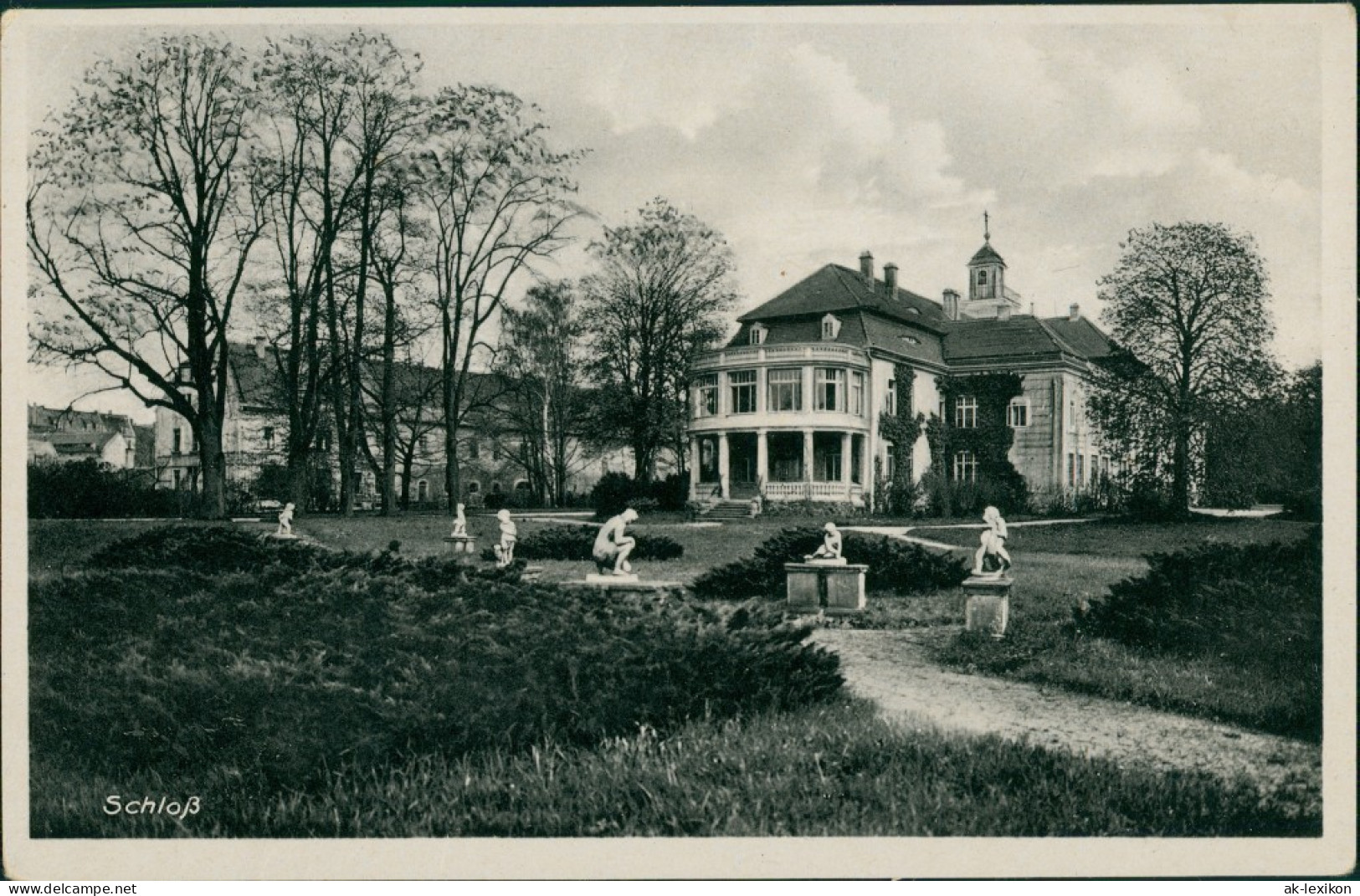 Ansichtskarte Pulsnitz Połčnica Partie Am Schloß 1929  - Pulsnitz