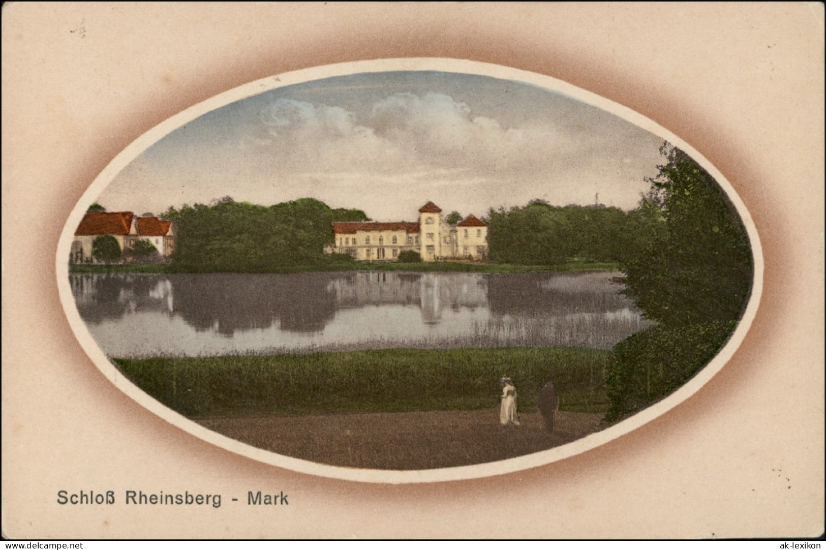 Ansichtskarte Rheinsberg Passepartout Schloß Rheinsberg 1924  - Rheinsberg