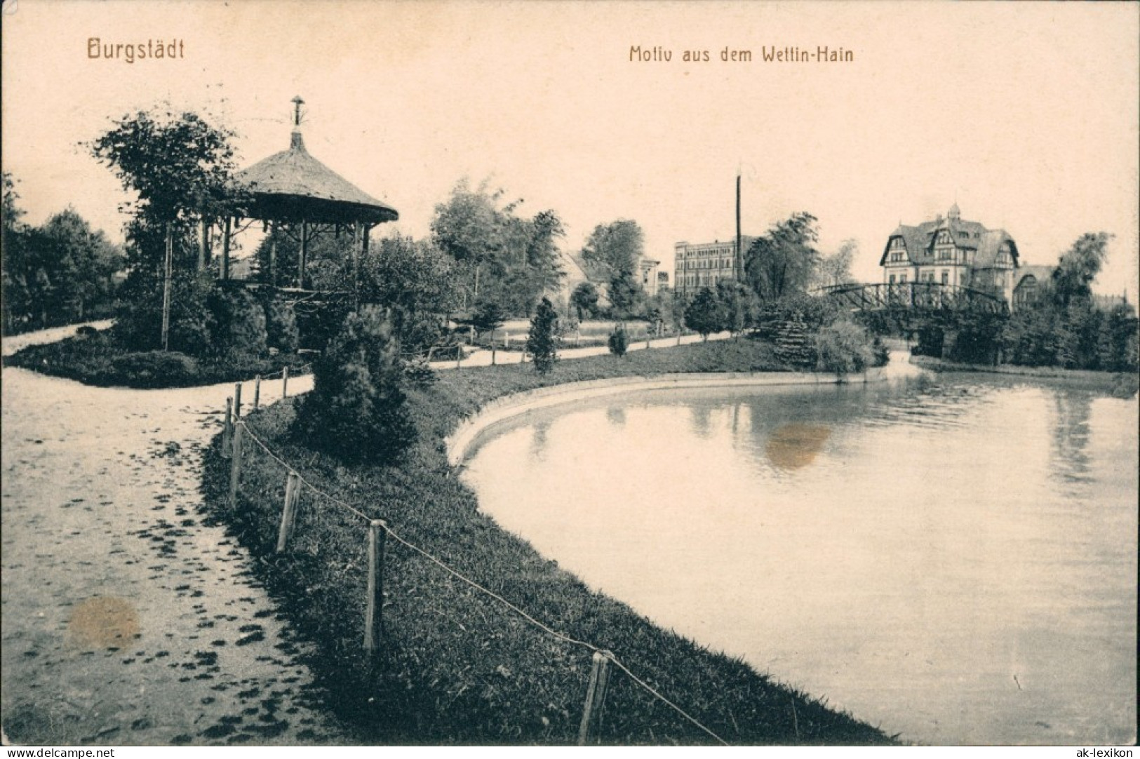 Ansichtskarte Burgstädt Motiv Aus Dem Wettin-Hain 1913  - Burgstaedt