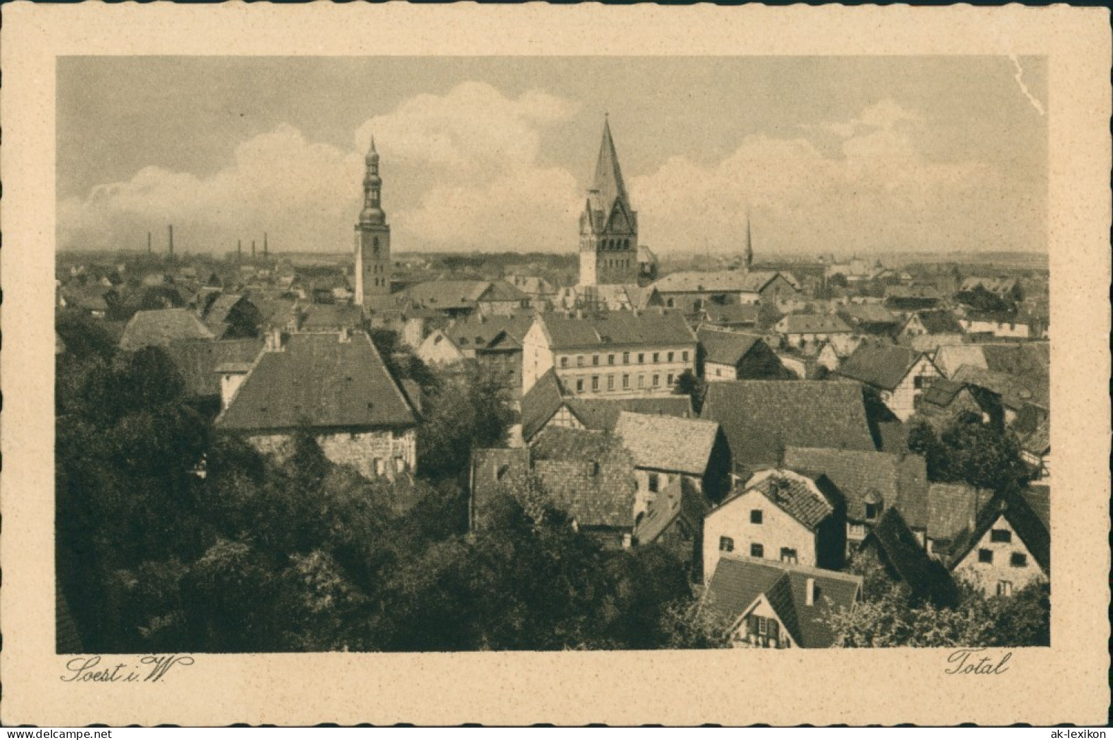 Ansichtskarte Soest Totale 1928 - Soest