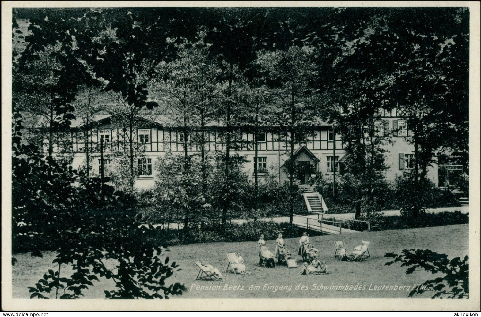 Ansichtskarte Leutenberg Pension Beetz 1934 - Leutenberg