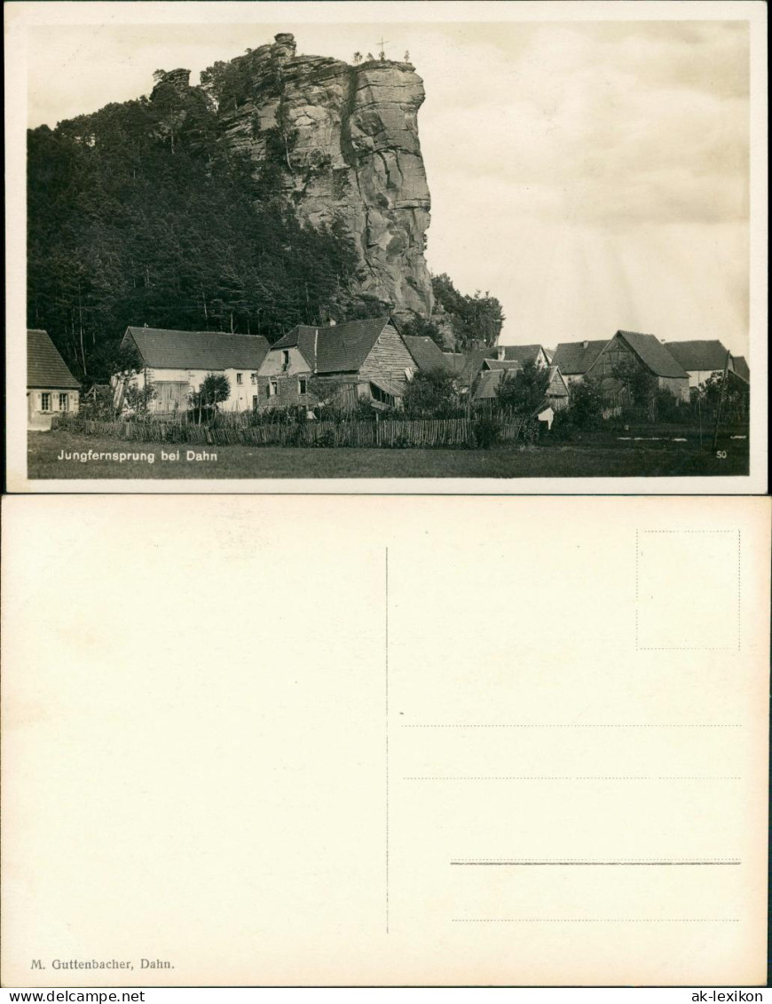 Ansichtskarte Dahn Jungfernsprung 1932 - Dahn