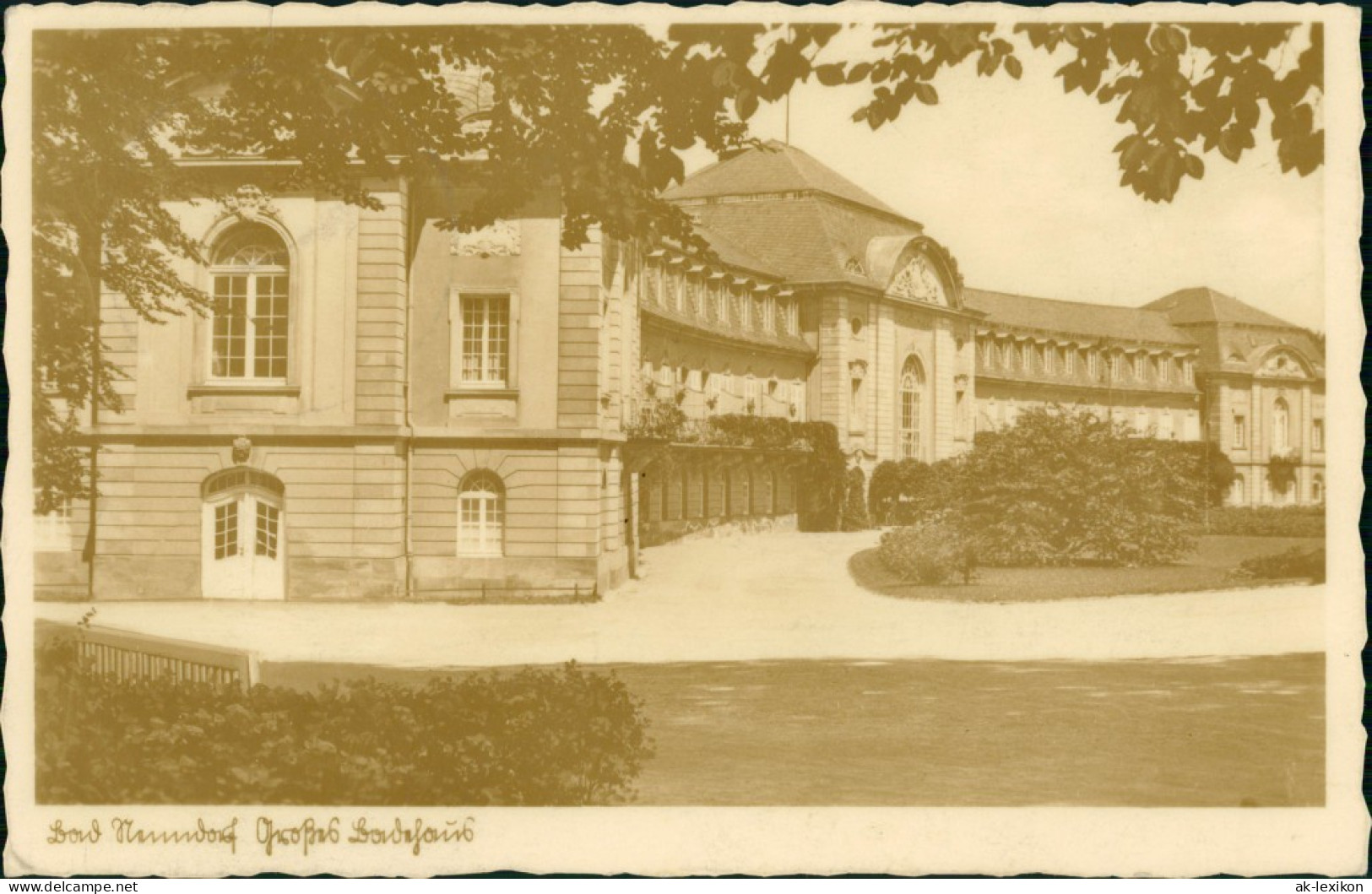 Ansichtskarte Bad Nenndorf Partie An Den Anlagen 1935 - Bad Nenndorf