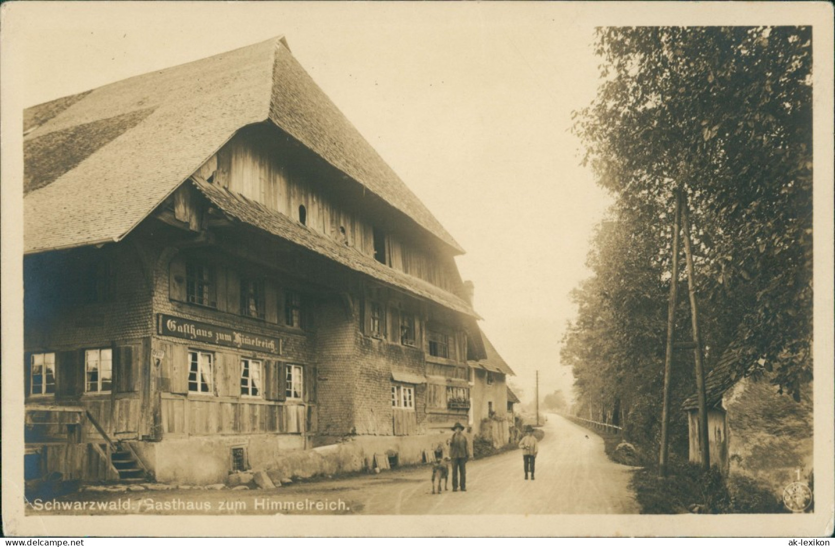 Ansichtskarte Kirchzarten Gasthaus Zum Himmelreich 1921 - Kirchzarten