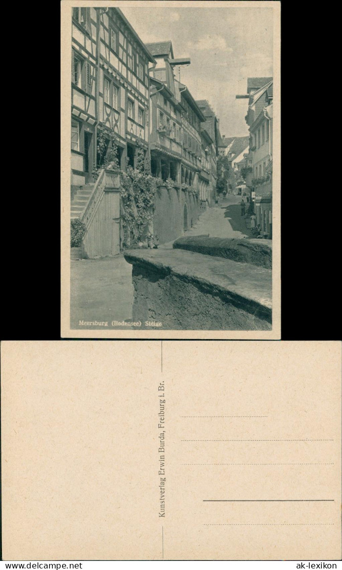 Ansichtskarte Meersburg Steige 1955 - Meersburg