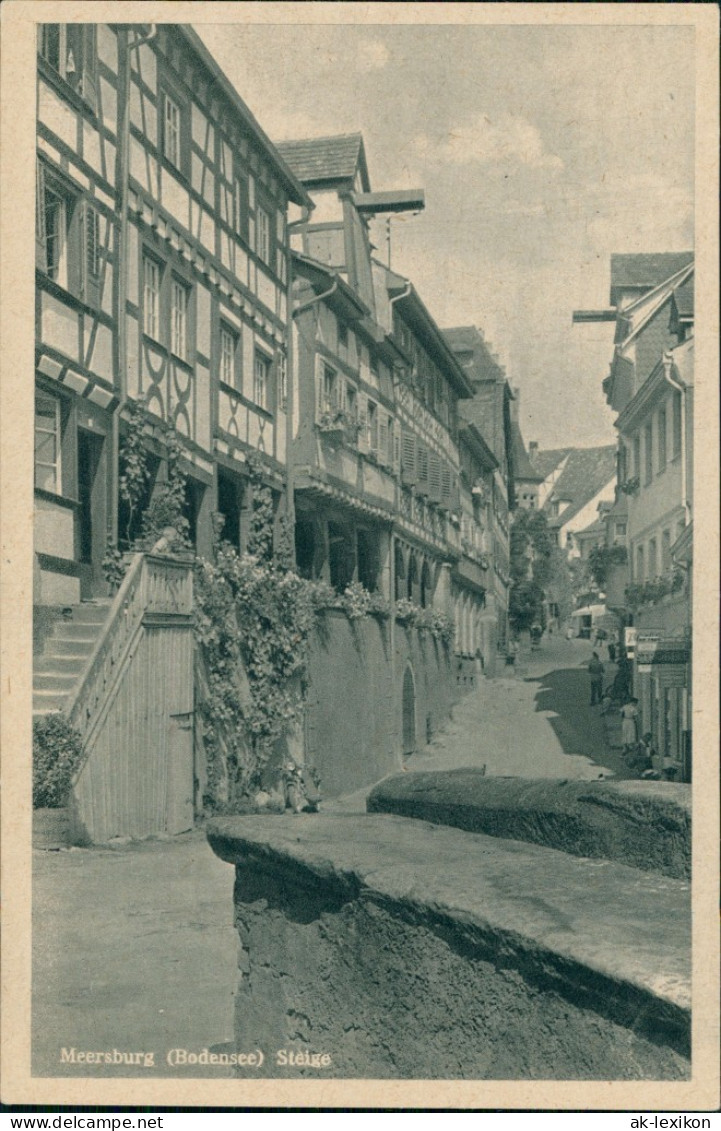 Ansichtskarte Meersburg Steige 1955 - Meersburg