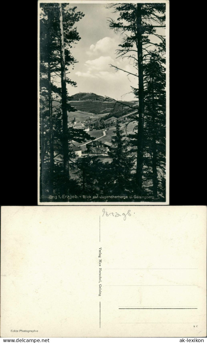 Geising-Altenberg (Erzgebirge) Blick Auf Jugenherberge, Geisingberg  1935 - Geising