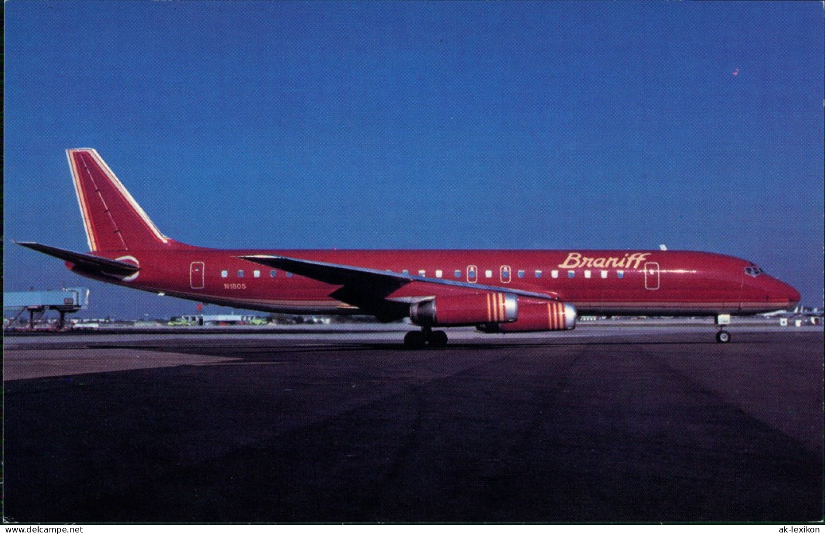Ansichtskarte  Flugzeug BRANIFF INTERNATIONAL McDonnell Douglas DC-8-62 1990 - 1946-....: Moderne