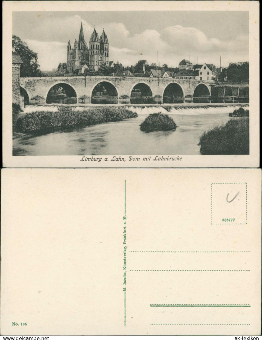 Limburg (Lahn) Fluss (River) Lahn, Brücke (Bridge), Blick Zum Dom 1910 - Limburg
