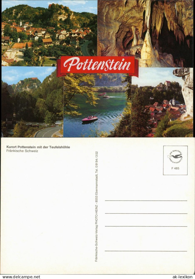 Pottenstein Mehrbild-AK Mit Teufelshöhle (Fränkische Schweiz) 1980 - Pottenstein