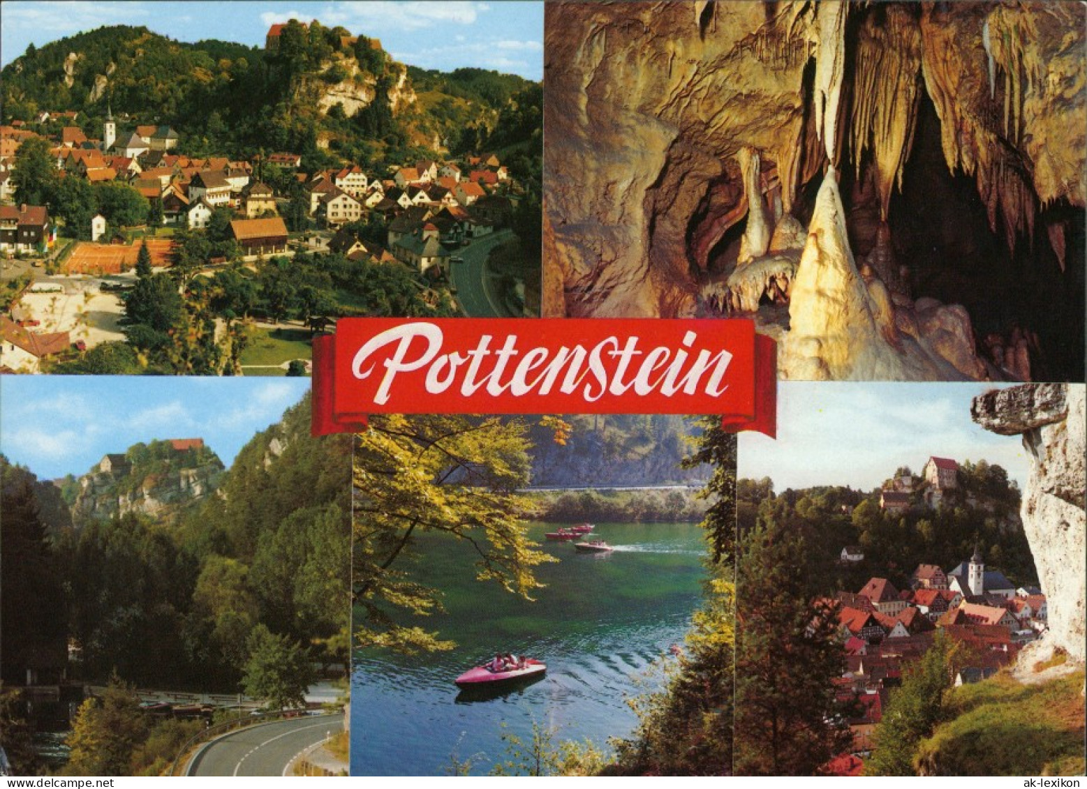 Pottenstein Mehrbild-AK Mit Teufelshöhle (Fränkische Schweiz) 1980 - Pottenstein