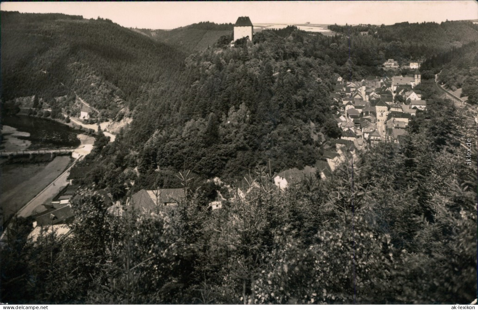 Ansichtskarte Ziegenrück&#47;Saale Panorama-Ansicht 1964 - Ziegenrück