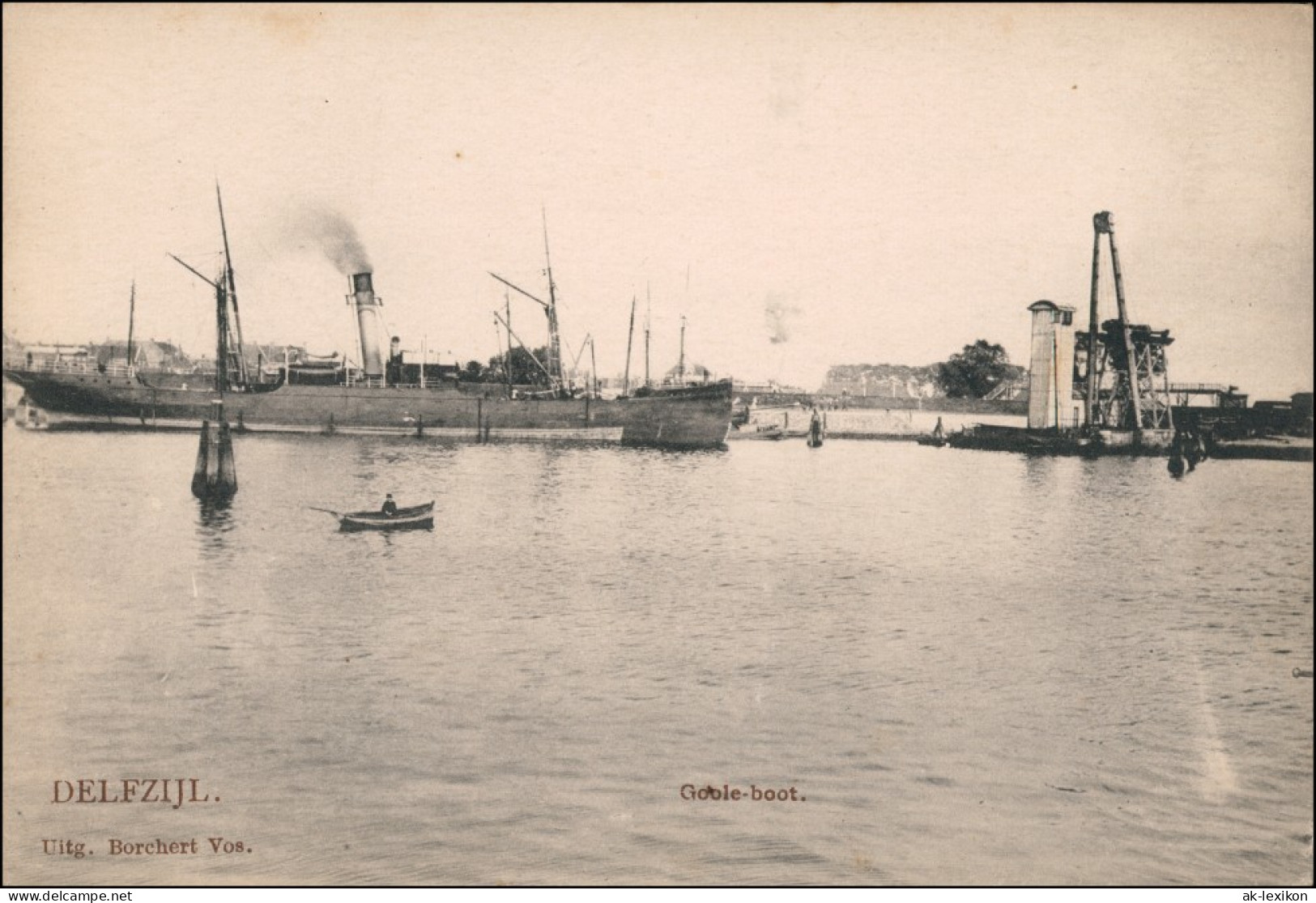 Postkaart Delfzijl Hafen - Dampfer Anlagen 1922 - Delfzijl