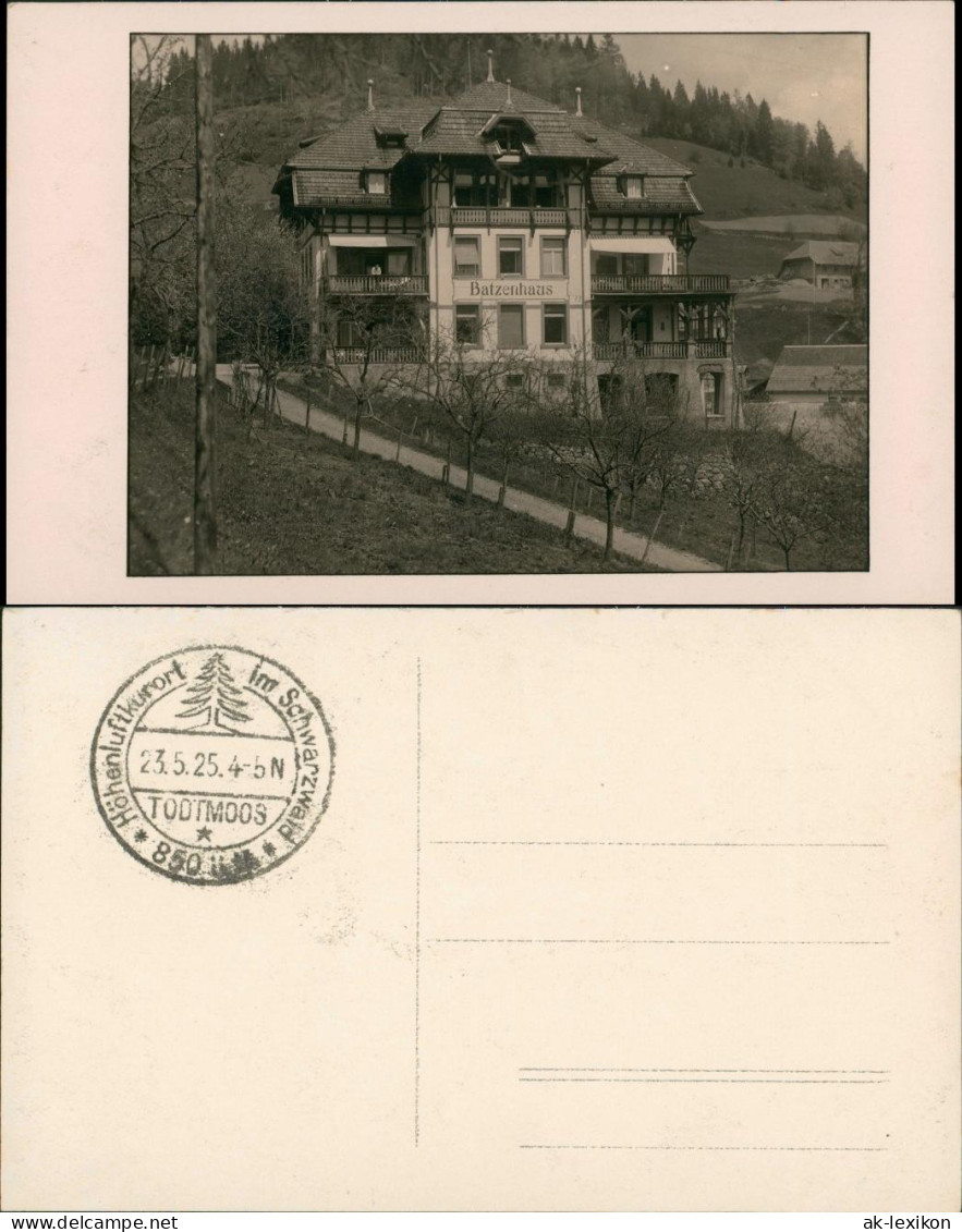 Foto Todtmoos Partie Am Batzenhaus 1925 Privatfoto - Todtmoos