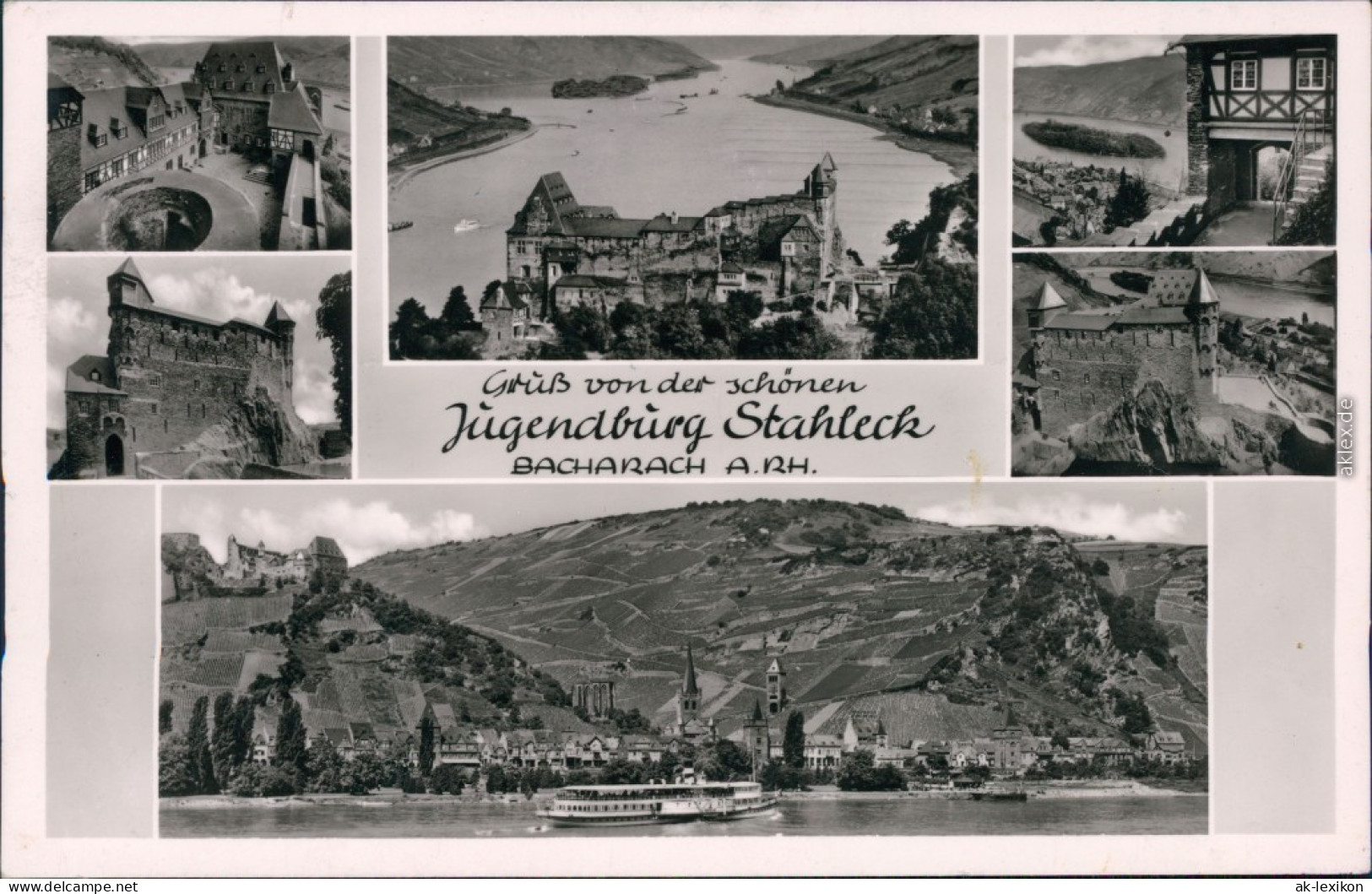 Ansichtskarte Bacharach Mehrbild: Burg, Stadt Und Umland 1932  - Bacharach