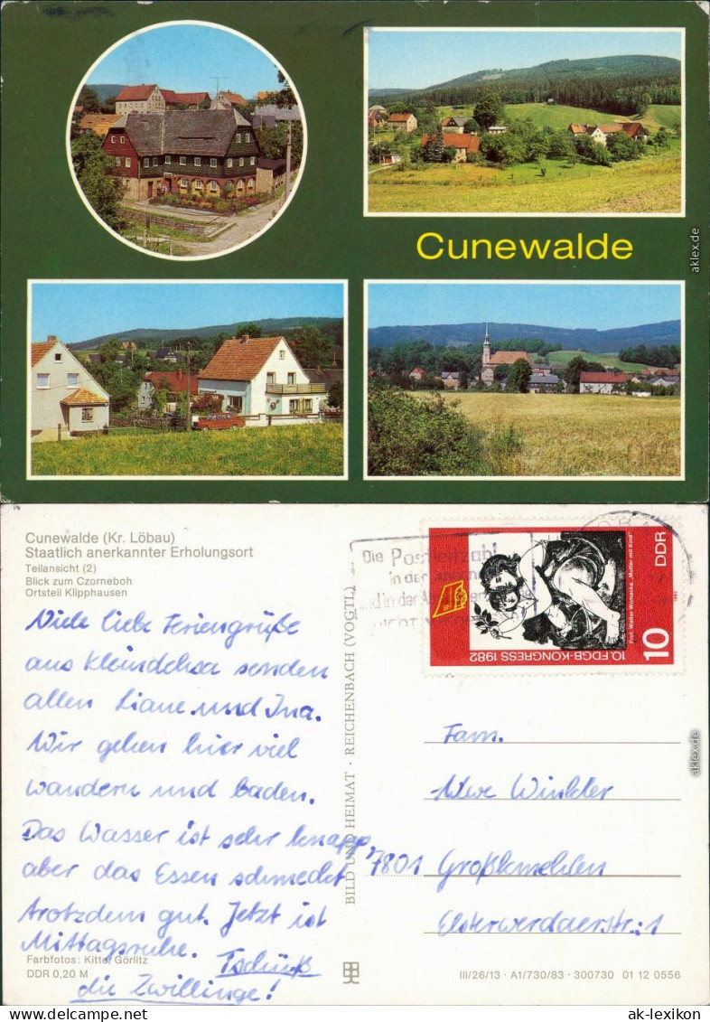 Cunewalde (Oberlausitz) Kumwałd   Czorneboh, Ortsteil Klipphausen G1983 - Cunewalde