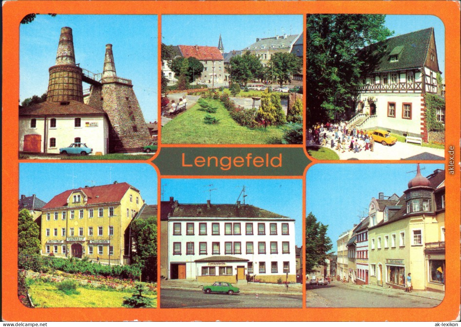 Lengefeld (Erzgebirge) Kalkwerk - Technisches Museum, Am Markt  Klubhaus   1982 - Lengefeld