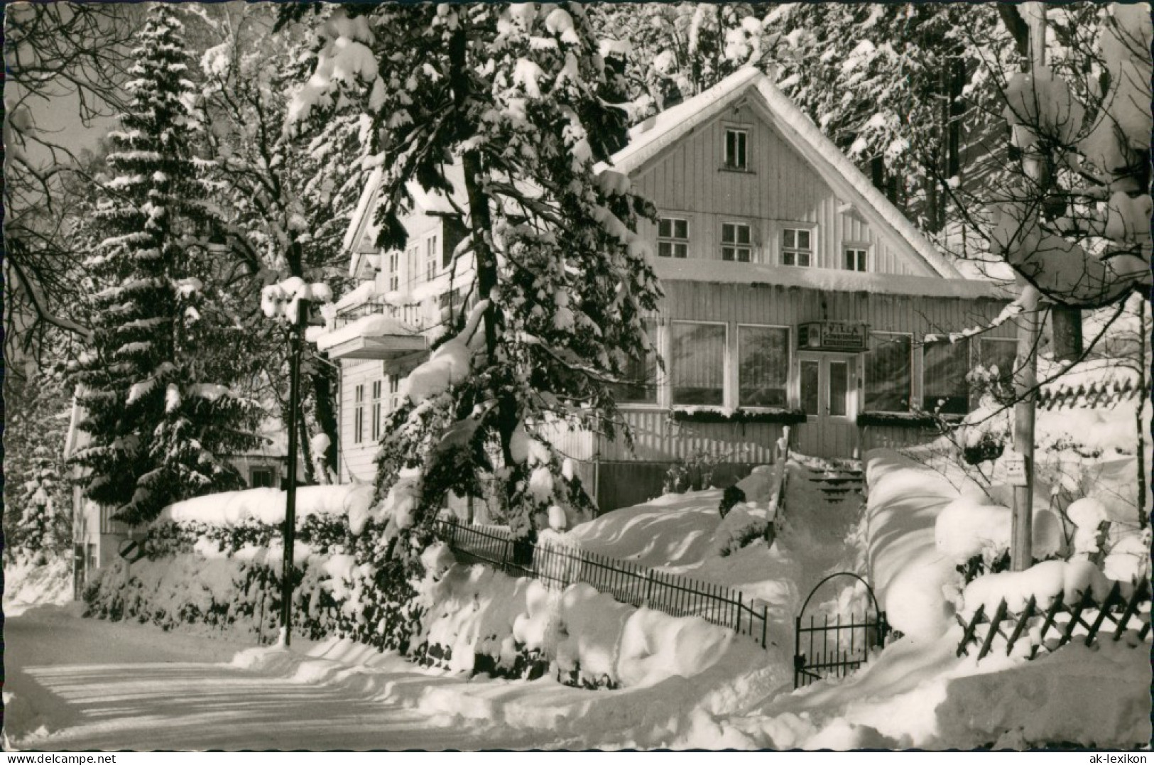 Ansichtskarte Altenau-Clausthal-Zellerfeld Villa Schwarzenberg 1963 - Altenau