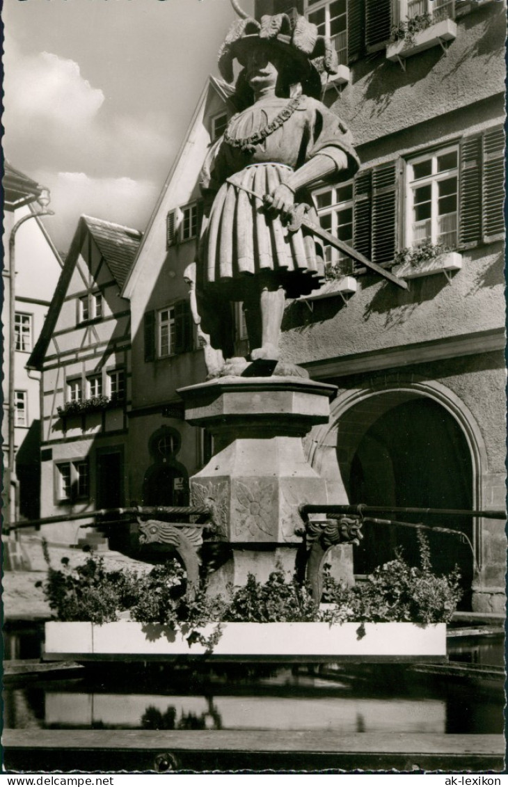 Weil Der Stadt Oberer Marktbrunnen Und Geburtshaus Astronomen Johs. Kepler 1960 - Weil Der Stadt