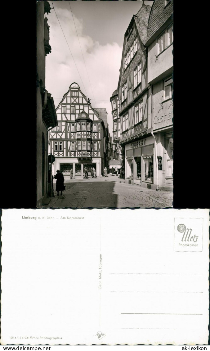 Limburg (Lahn) Kornmarkt Leute Beim Einkaufen, Geschäft Siebert Uvm. 1960 - Limburg